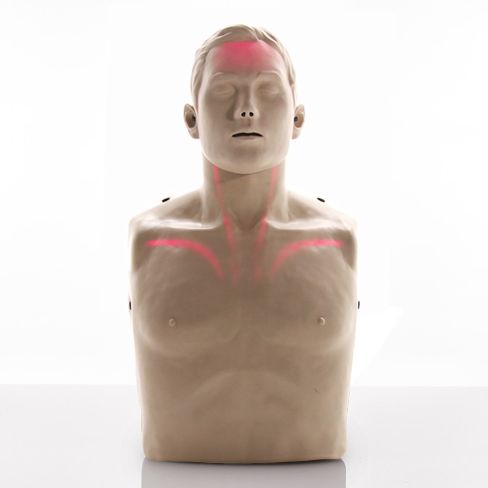 BRAYDEN™ Advanced CPR Reanimationspuppe mit LED Blutfluss, Farbe: Weiße  LED´s